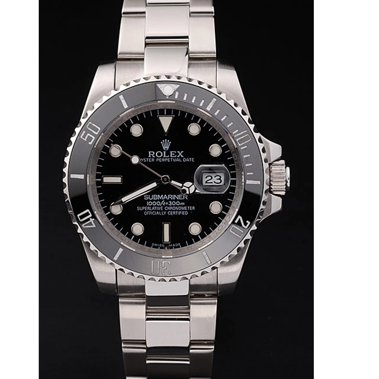 MiroTime 0816 Rolex Submariner Black Ceramic Bezel Black Dial 98235